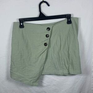 SHEIN Skorts, Light Green, Button Down Design, LG